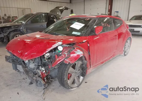 2013 Hyundai Veloster Turbo W/Black z USA, uszkodzony, nr VIN KMHTC6AE1DU115332